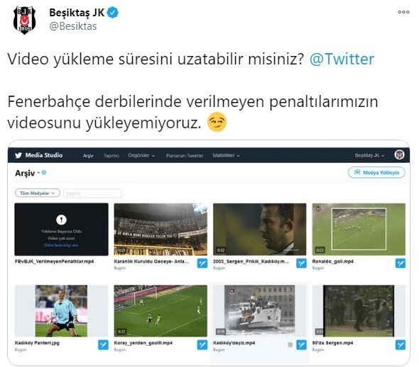 beşiktaş ın fenerbahçe ile ilgili olaylı tweeti