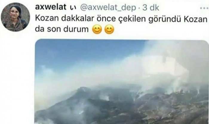pkk nın orman yakması