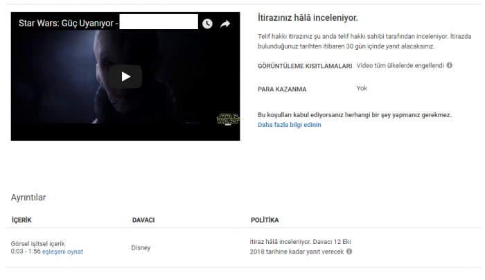 disney in durduk yere telif atması