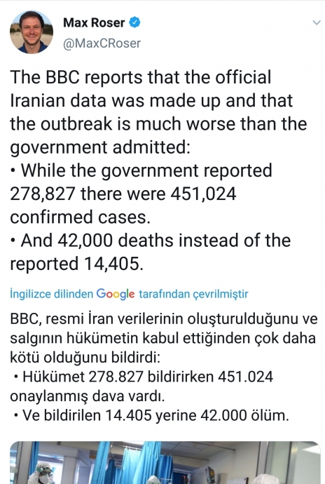 iran ın gerçek koronavirüs sayılarının sızması