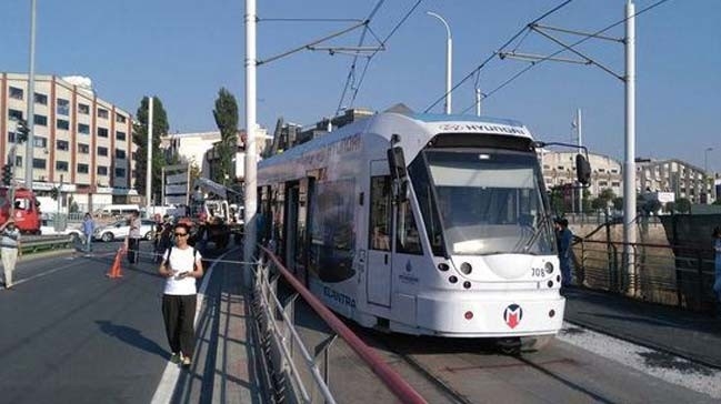 polonya da yapılan ilkel tramvay hattı