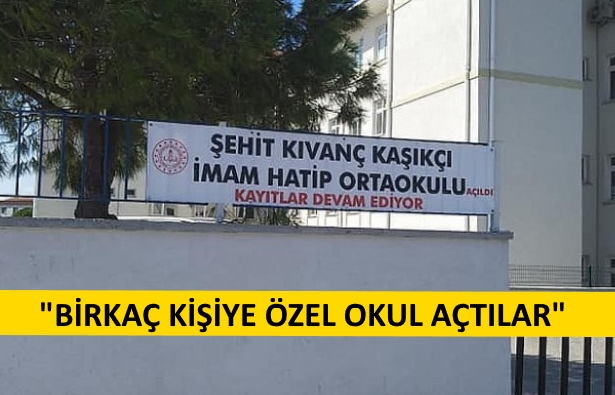 sadece 7 öğrencisi olan imam hatip okulu