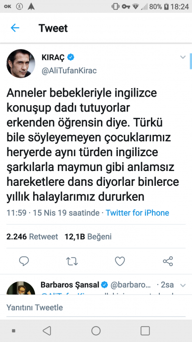 kıraç ın batı sevdalılarına ayar çekmesi