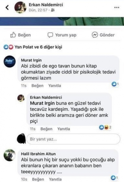 atakan a en güzel tedavi tecavüz diye adam