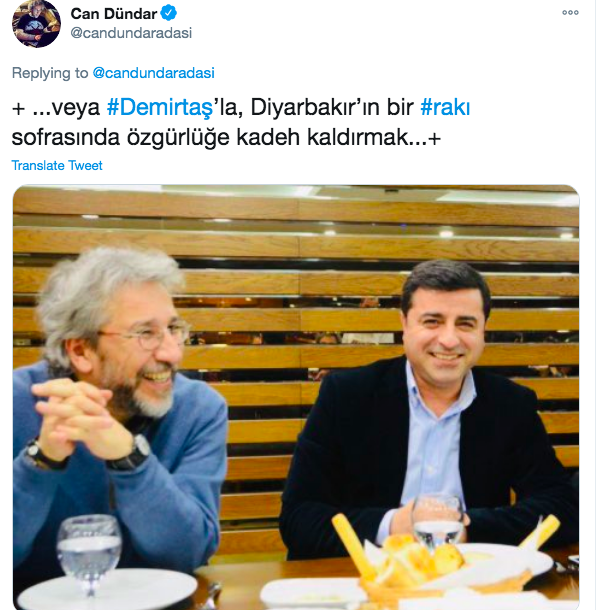 pkk yöneticisi ile rakı içmek isteyen adam