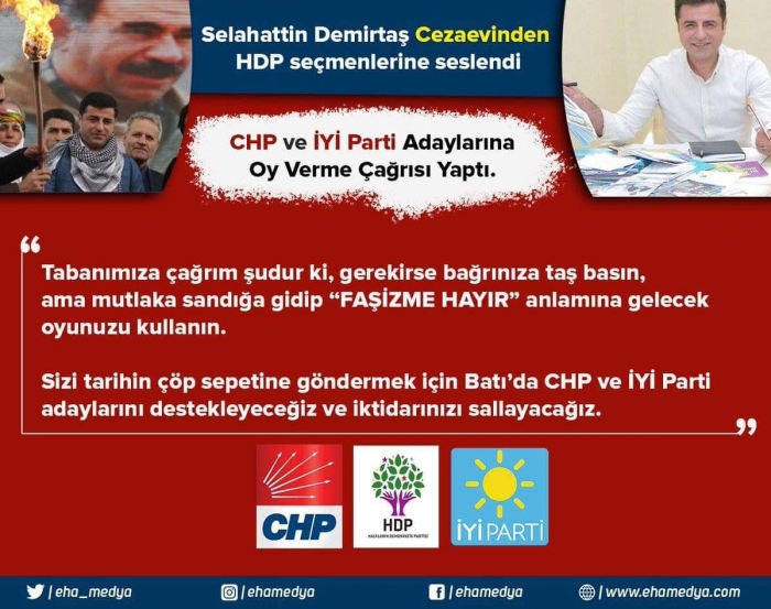 sılodan chp ve iyi partiye oy verin çağrısı