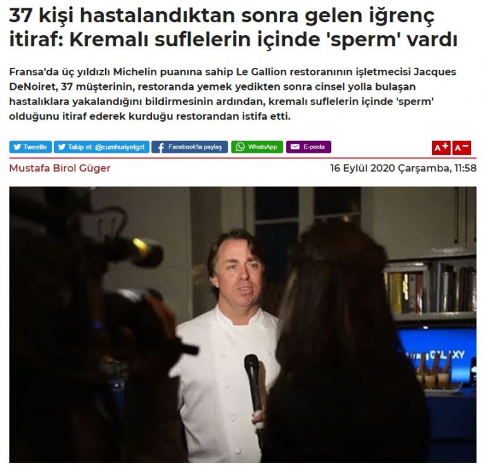 kremalı suflelerin içinde sperm vardı