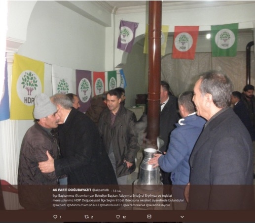 akape belediye başkan adayının hdp ziyareti