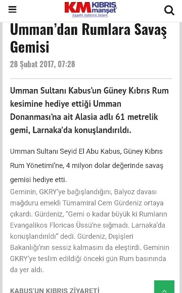 türkiye ye saldırsın diye rumlara gemi veren arap