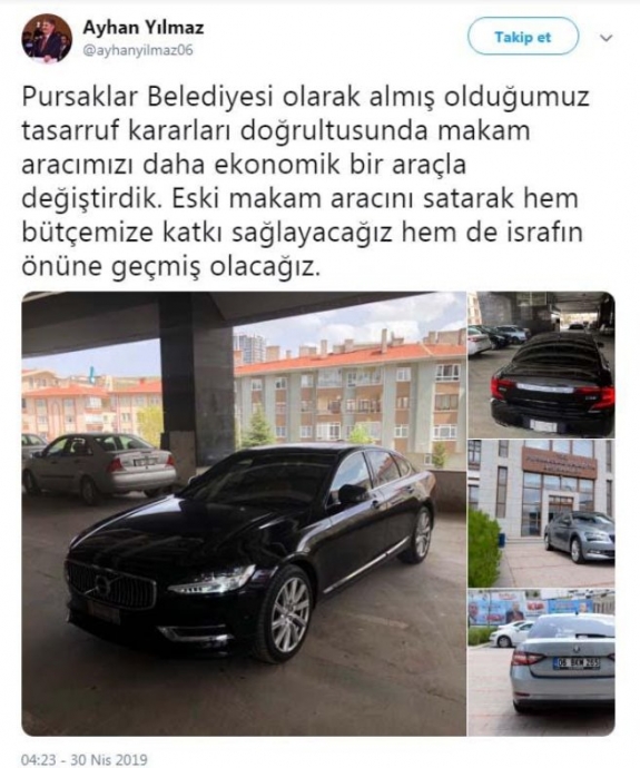 akp li pursaklar belediye başkanının istifası