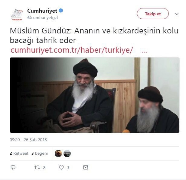 anasının bacısının bacağından tahrik olan zihniyet