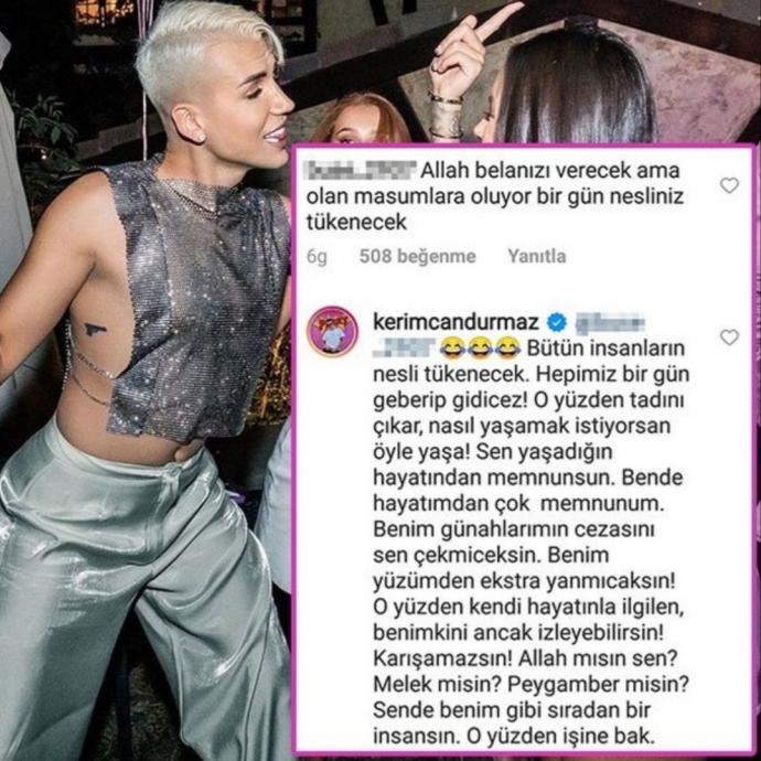 kerimcan a allah belanızı verecek diyen takipçi