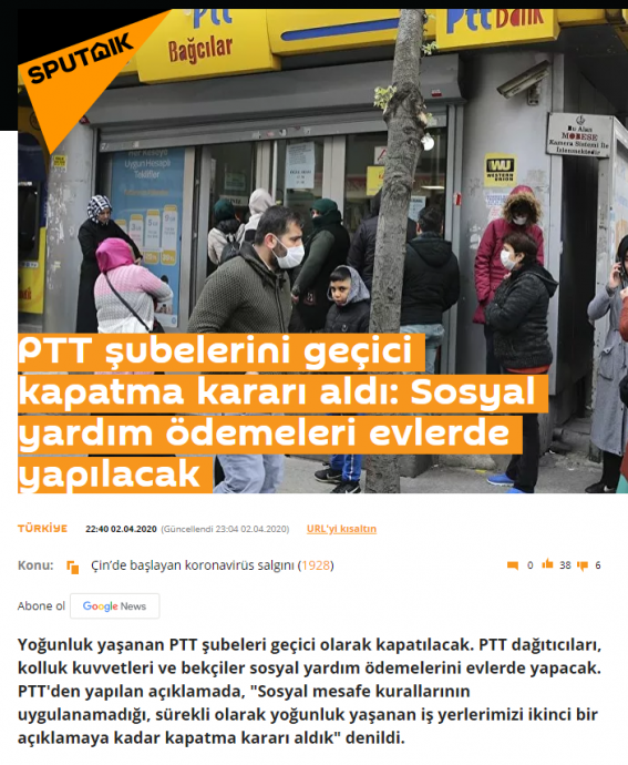 ptt nin şubelerini kapatması
