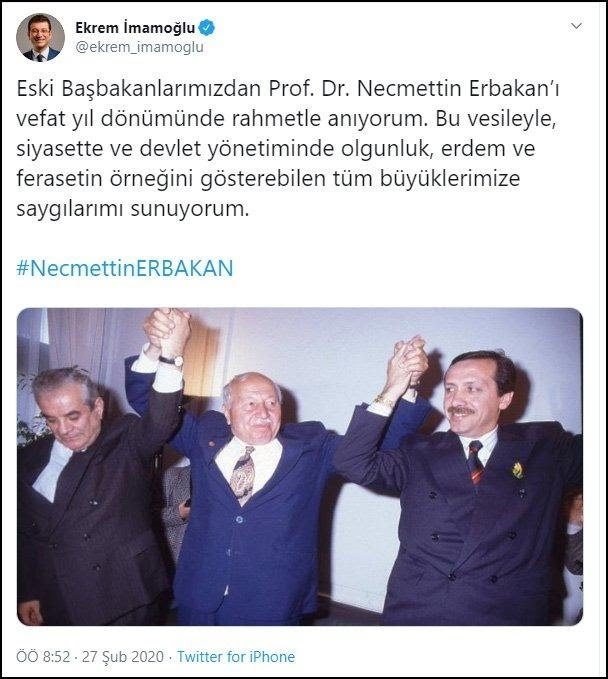 ekrem imamoğlu ndan dikkat çeken paylaşım