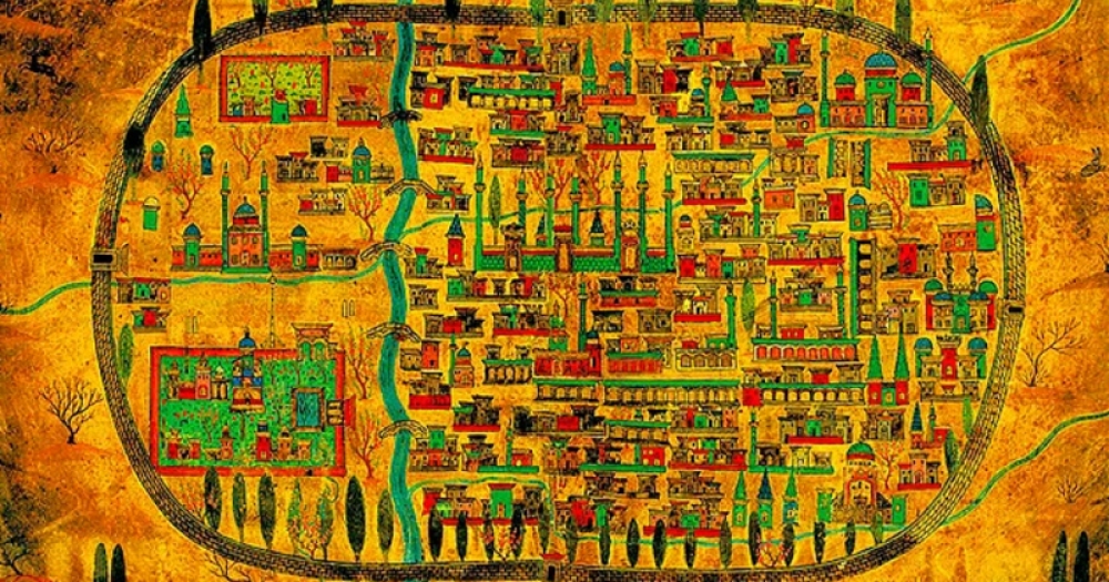 Google Earth Olayını 500 Yıl Önce Bulmuş Osmanlı Alimi Matrakçı Nasuh'un 17 Kuşbakışı Haritası