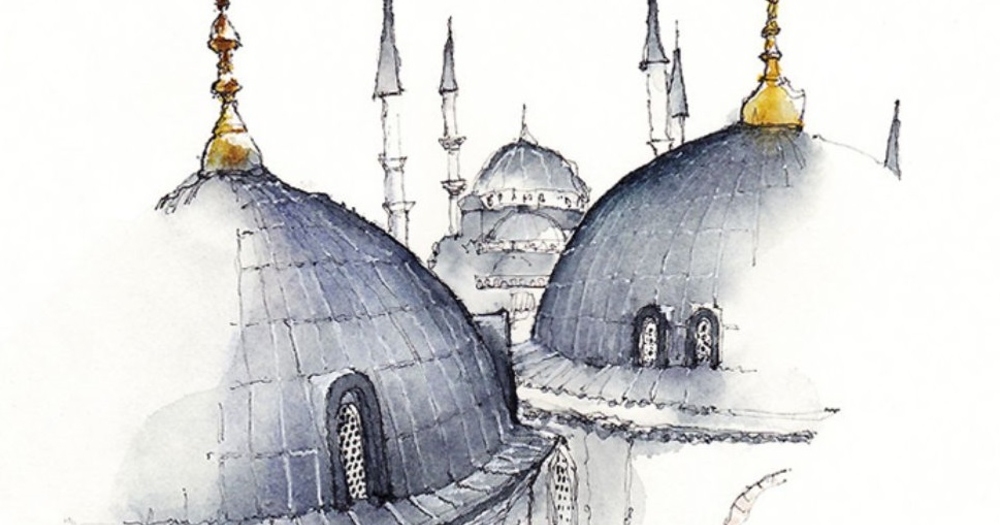 Gezdiği Şehirlerin Sulu Boya Tablolarını Yapan Koreli Ressamın 13 Harika Çalışması