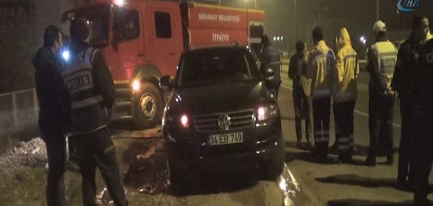 Hızı sabitleyicisi kilitlenen cip paniğe yol açtı!