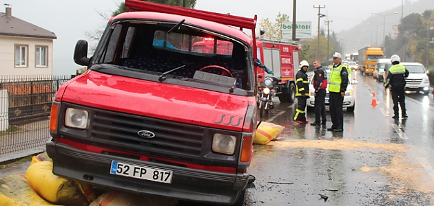 Ordu'da kaza: 1 yaralı!