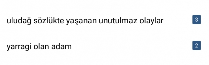 başlıkları alt alta okumak