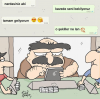 iki erkeğin gülücüklü mesajlaşması / #1380723