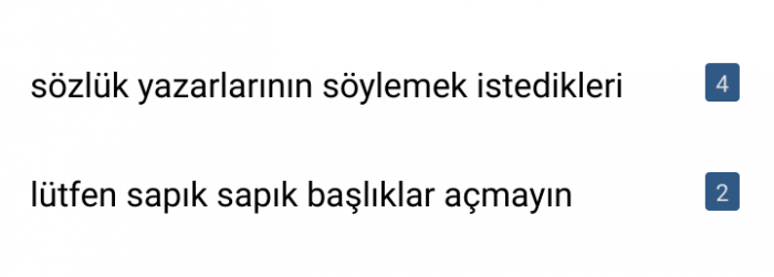 başlıkları alt alta okumak
