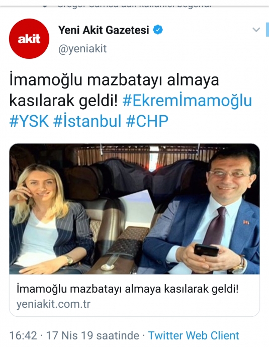 imamoğlu mazbatayı almaya kasılarak geldi