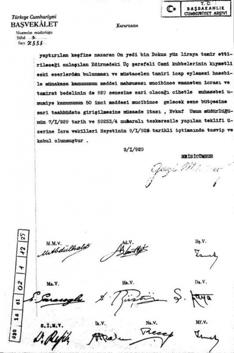 atatürk ün tamir ettirdiği camiler