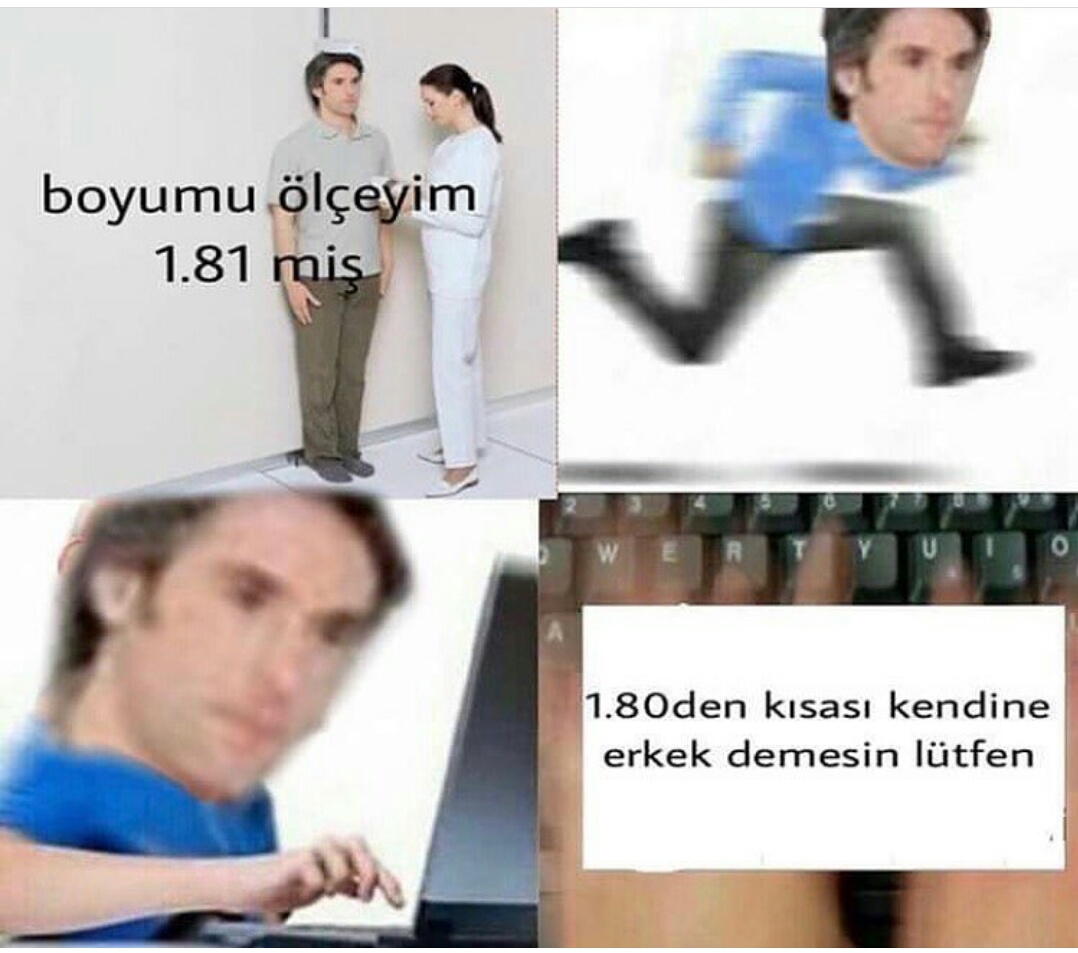 180 den kısa erkekler bacımdır.