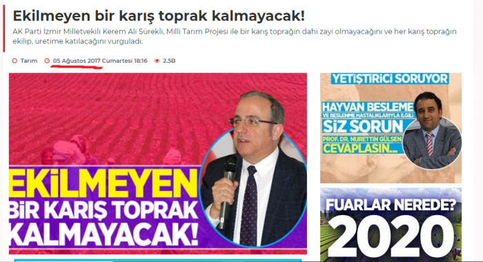 ekilmedik bir karış toprak kalmayacak