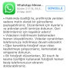 whatsapp durum güncellemesinin geri gelmesi / #1367380