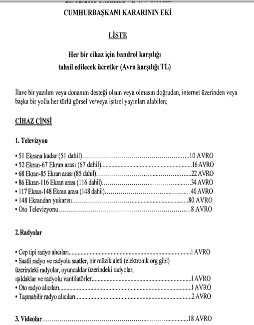 ithal elektronik ürünlerde trt payının artması