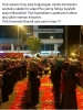 türk bayrağı üzerinde namaz kılan akp liler / #1119804