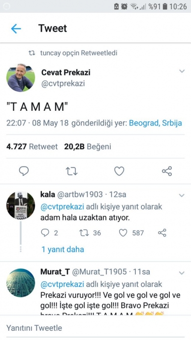 twitter de tamam yazan yabancı ünlüler