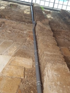 aspendos tiyatrosuna pvc gider borusu döşenmesi