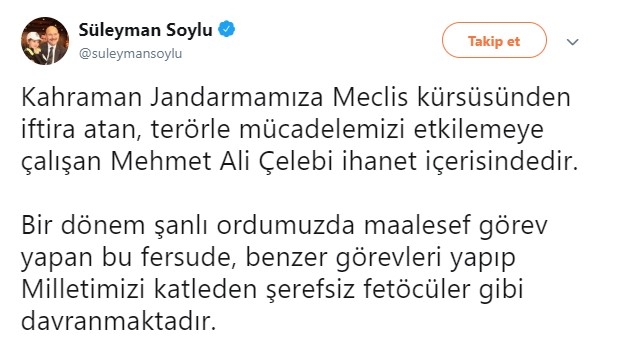 mehmet ali çelebi ye fetöcü demek