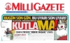 milli gazete 31 aralık 2016 manşeti / #1291492