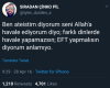 allah yoksa ateistler neden banyo yapıyor / #1909659