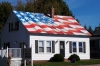 evin camına bayrak asmak