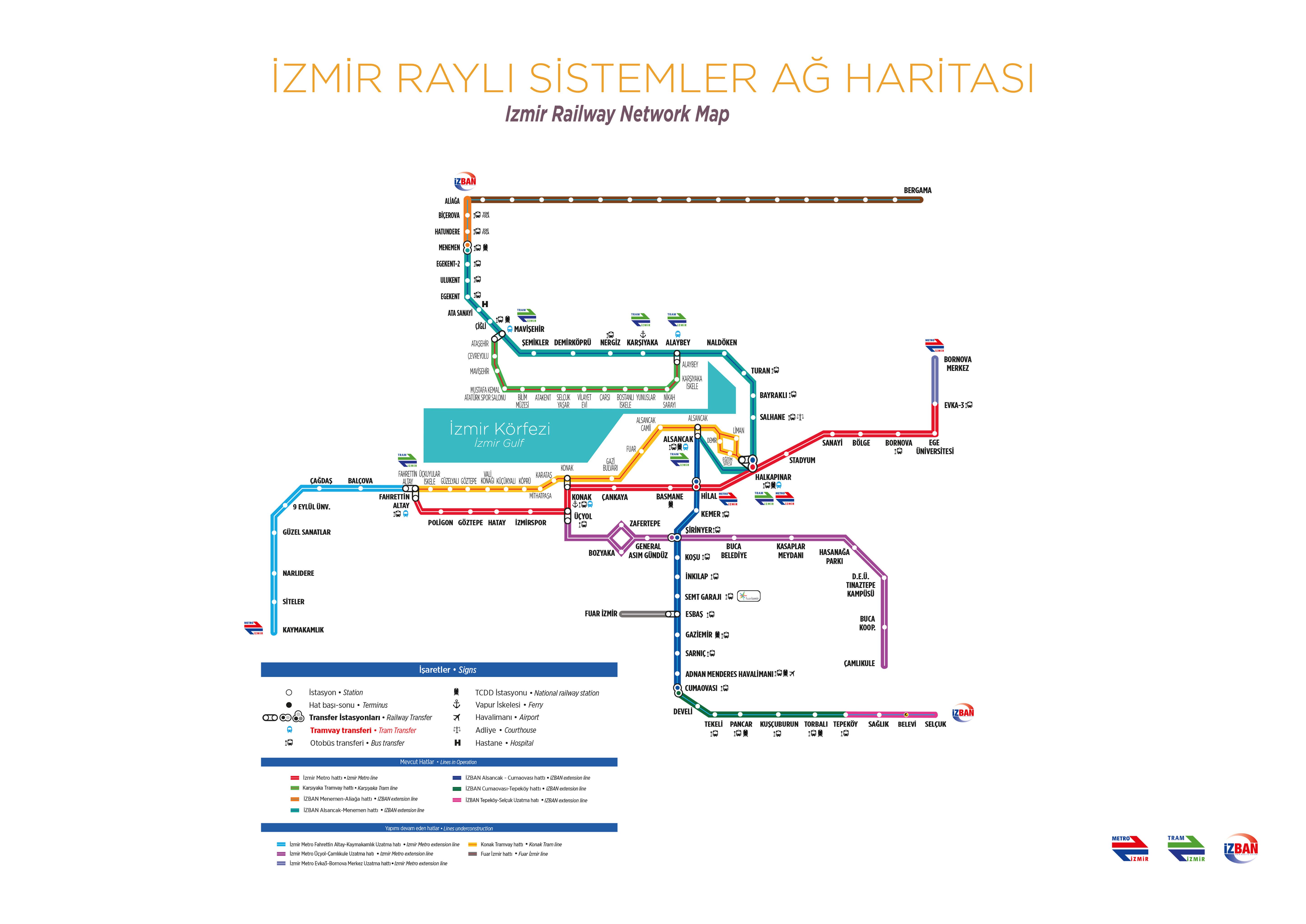 Метро в измире карта проезд