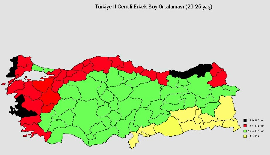 Turkiye Il Geneli Boy Ortalamasi Uludag Sozluk
