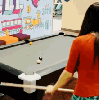 kiz arkadasina bilardo ogreten erkek / #2284648