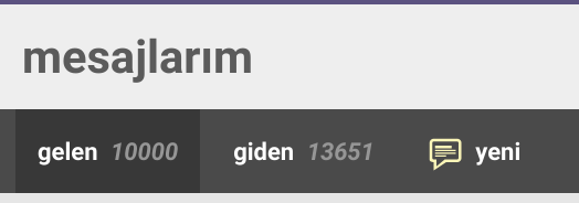 sözlük yazarlarının mesaj sayıları