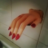 kadın eli şeklindeki sabunluk