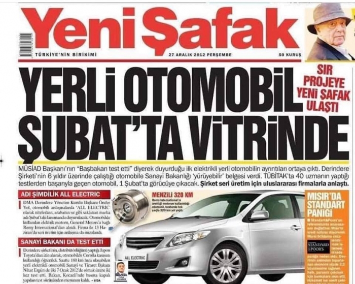 yerli otomobil şubat ta vitrinde