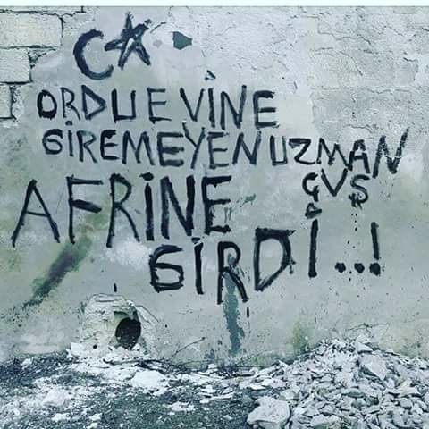 orduevine giremeyen uzman çavuş afrin e girdi