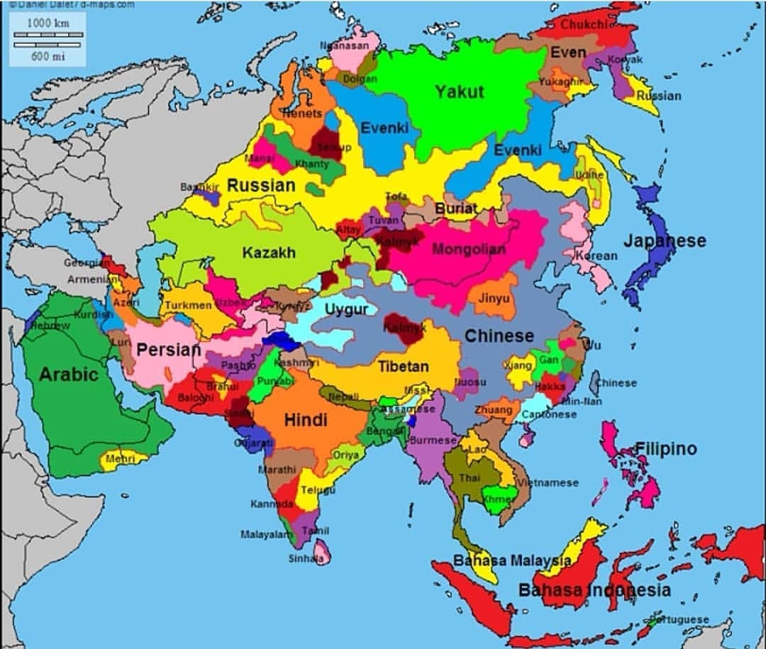 asya dil haritası - uludağ sözlük
