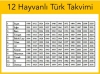 12 hayvan takvimi / #1592968