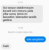 eski sevgilim ben sizi bir yerden tanıyorum demesi