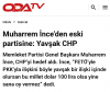 m ince nin chp ye yavşak demesi