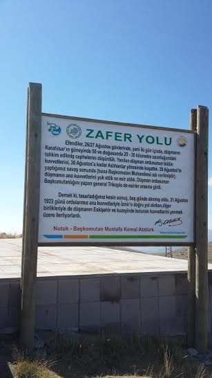 26 ağustos zafer yolu